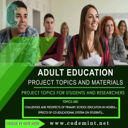 ADULT EDUCATION Research Topics