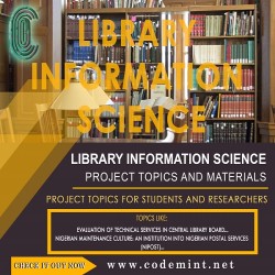LIBRARY  INFORMATION SCIENCE Research Topics