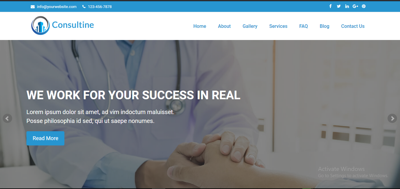 Consultine - Consulting, Business and Finance Website CMS 
