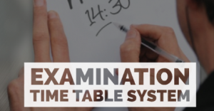 Electronic Web-based Examination Time Table System