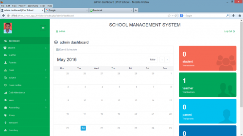 School Management System  Using PHP